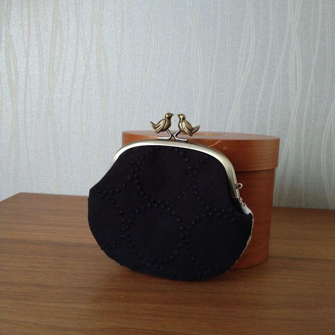 new❁ 小鳥の口金 がま口財布/セレモニーにも◎ミナペルホネン ハンドメイド