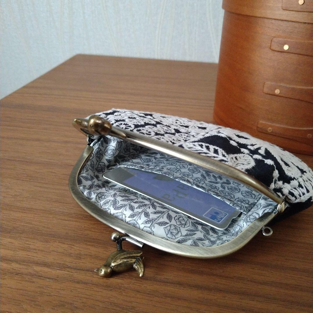 new❁ 小鳥の口金 がま口財布/セレモニーにも◎ミナペルホネン ハンドメイド