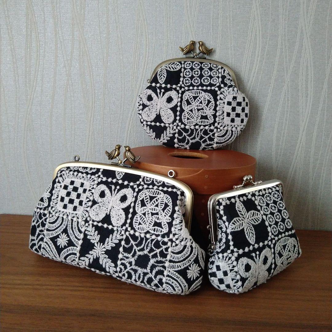 new❁ 小鳥の口金 がま口財布/セレモニーにも◎ミナペルホネン ハンドメイド