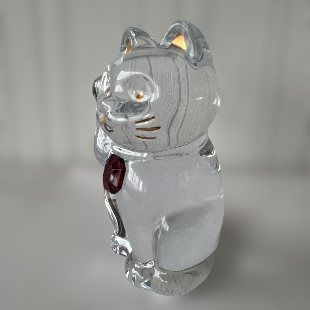 バカラ招き猫　極美レッドオクタゴン