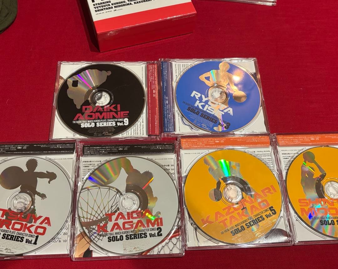 黒子のバスケ CD グッズ まとめ売り BOX付 青峰 黄瀬 黒子 緑間 高尾