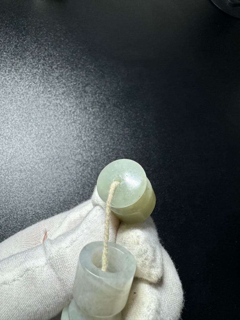 九つまとめて 清時代 和田玉 煙管用吸い口 煙嘴 喫煙具 玉器 本玉