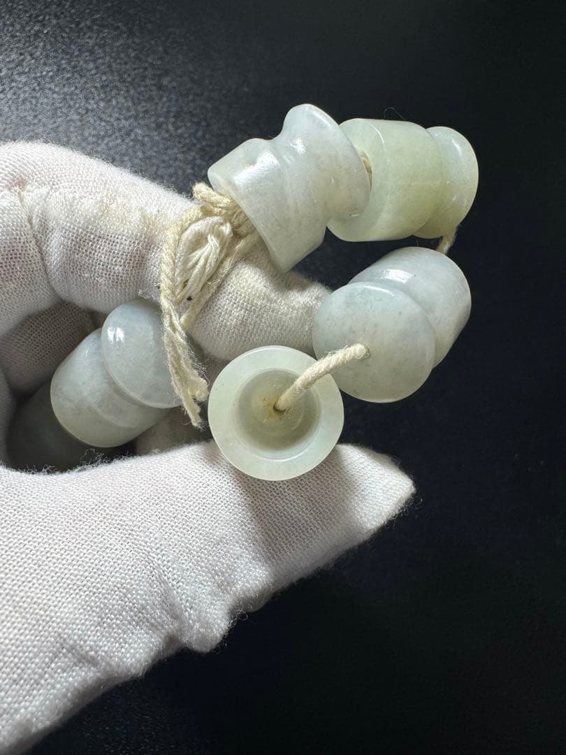 九つまとめて 清時代 和田玉 煙管用吸い口 煙嘴 喫煙具 玉器 本玉