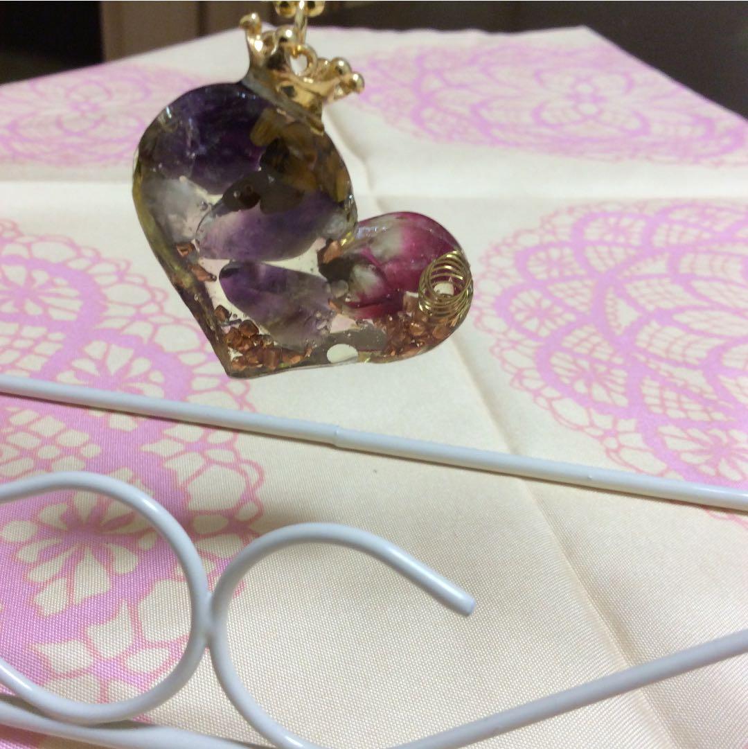 ようちゃん☆オルゴナイト♪人間関係運・仕事運アップのハート型置物(訳有り)