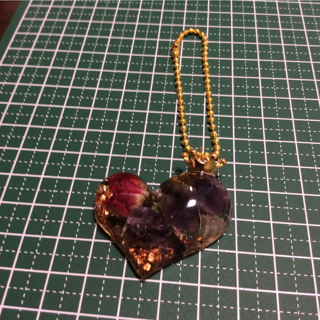 ようちゃん☆オルゴナイト♪人間関係運・仕事運アップのハート型置物(訳有り)