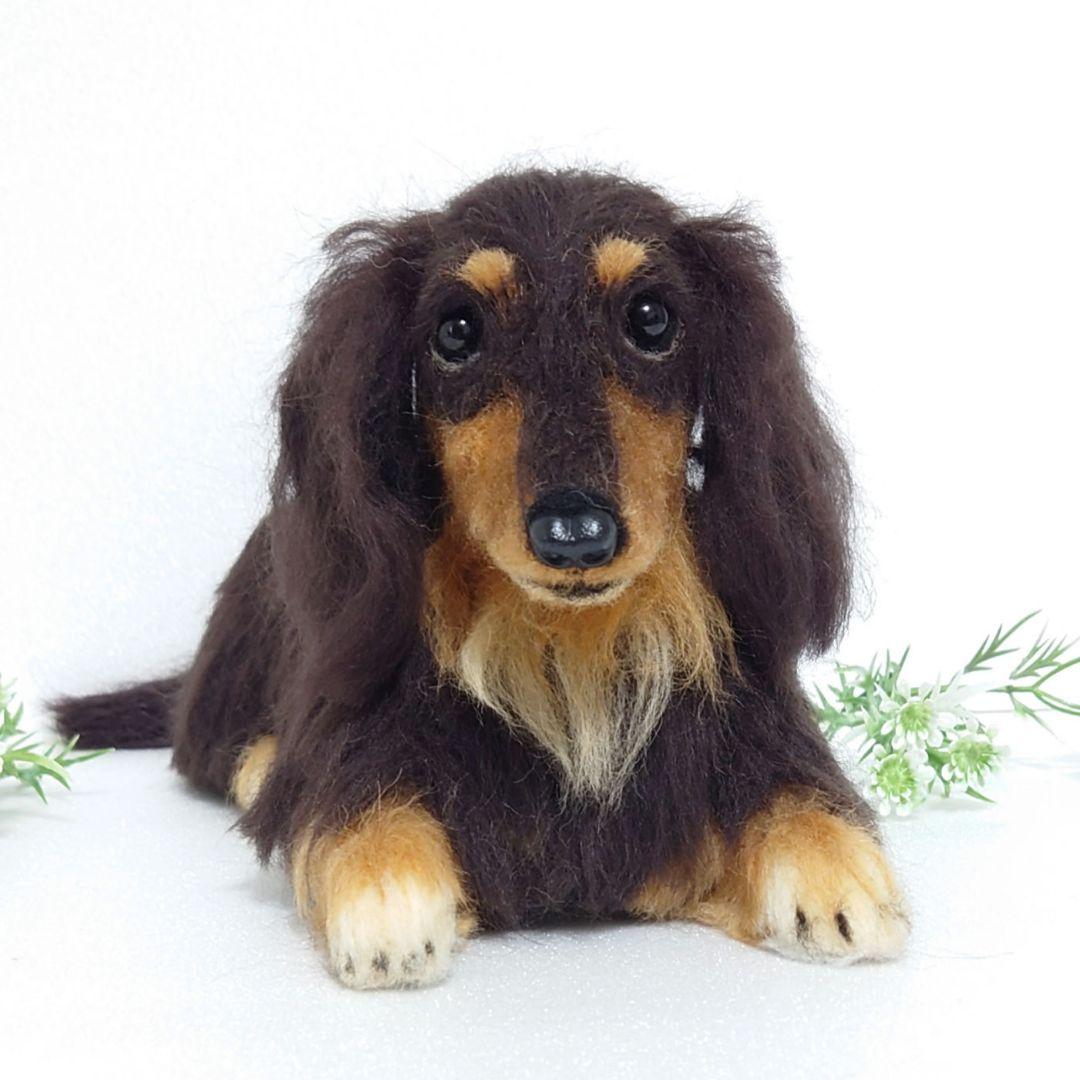 オーダー品　羊毛フェルト犬