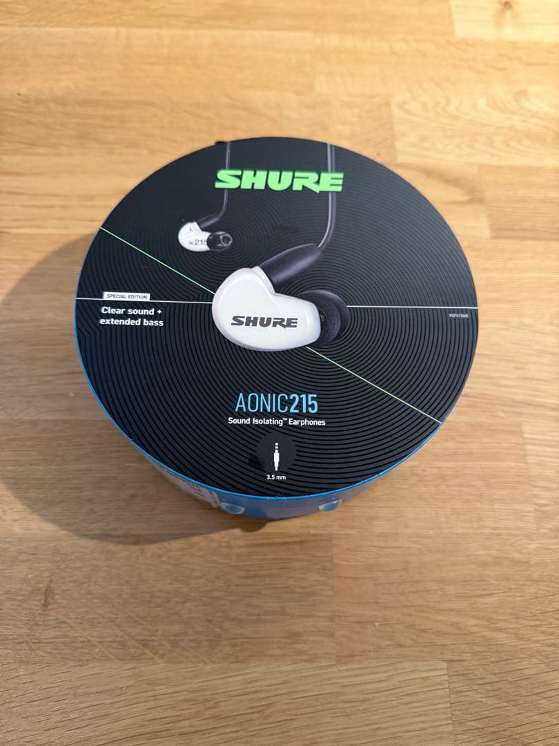 SHURE シュア マイク付きイヤホン AONIC 215 有線 ホワイト 美品