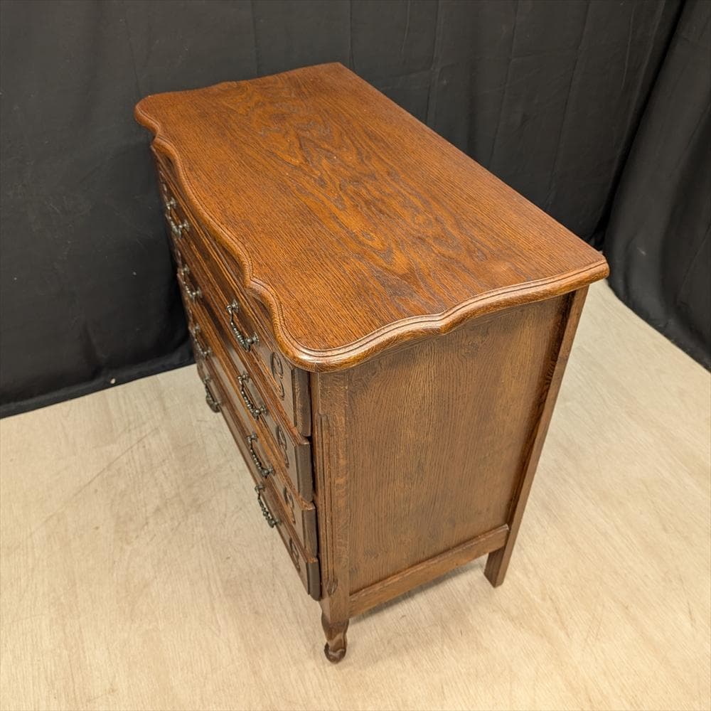 三越家具　ブルージュ　猫脚　オーク　チェスト　箪笥　タンス　引き出し　ドロワー