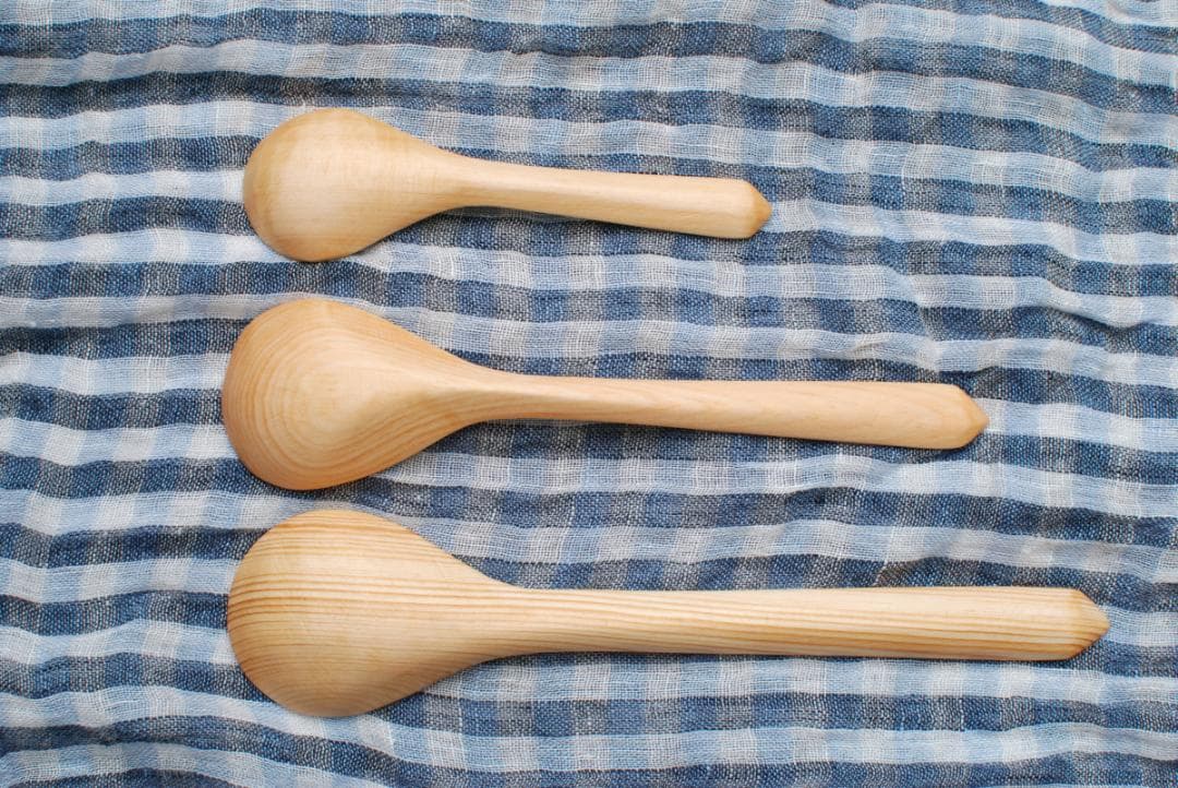 S2 新品未使用　シベリア杉スプーン アナスタシア　シベリア五葉松　食器　木製