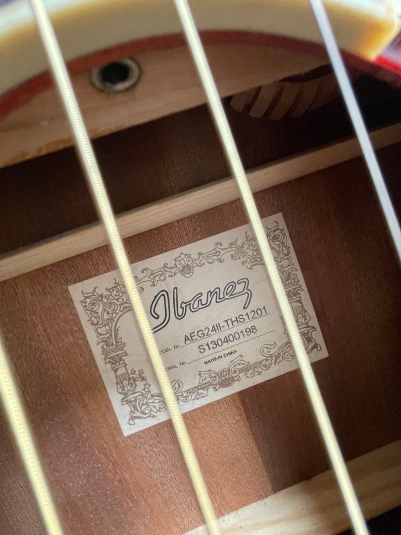 Ibanez AEG24Ⅱエレアコギター　美品　薄型スリムボディ