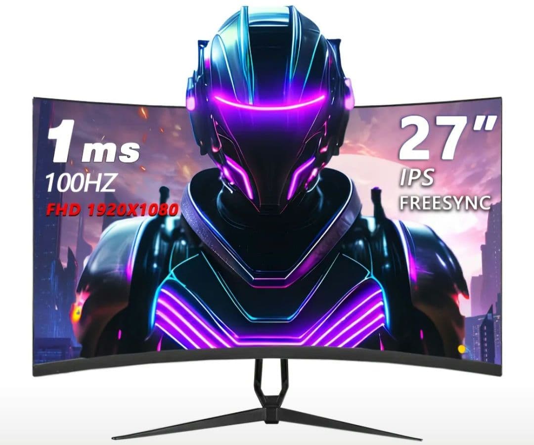 WAIGAA 27インチフルHD 湾曲モニター（未開封）