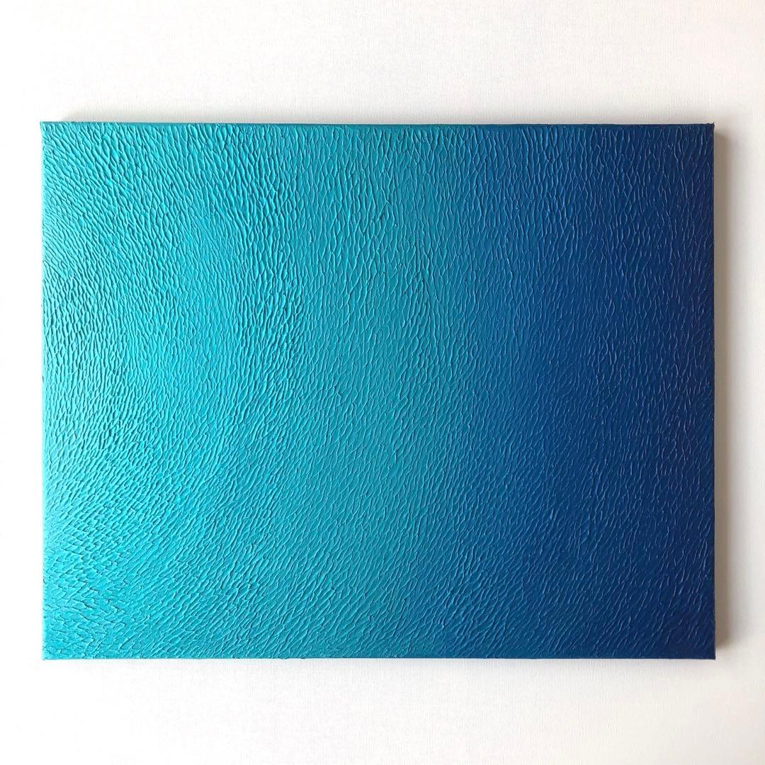 テクスチャーアート・海大きいサイズ＊キャンバスアクリル画海の絵画海アート原画青い