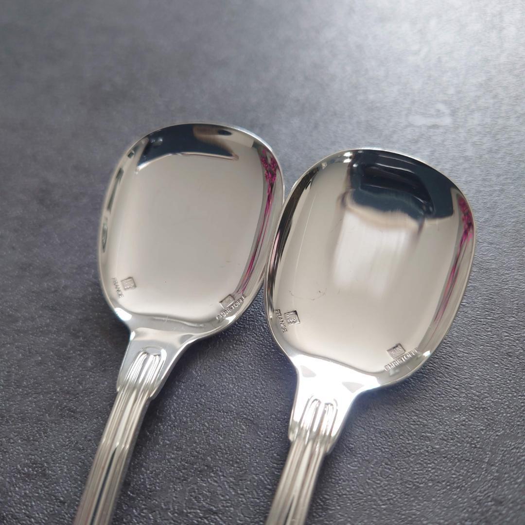極希少 美品 クリストフル シノン アイスクリームスプーン 2点