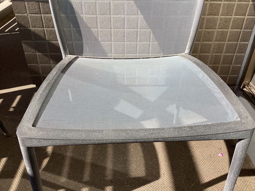 ヤマギワ　ザノッタ　zanotta　②　ガーデニングチェア　椅子　メッシュ