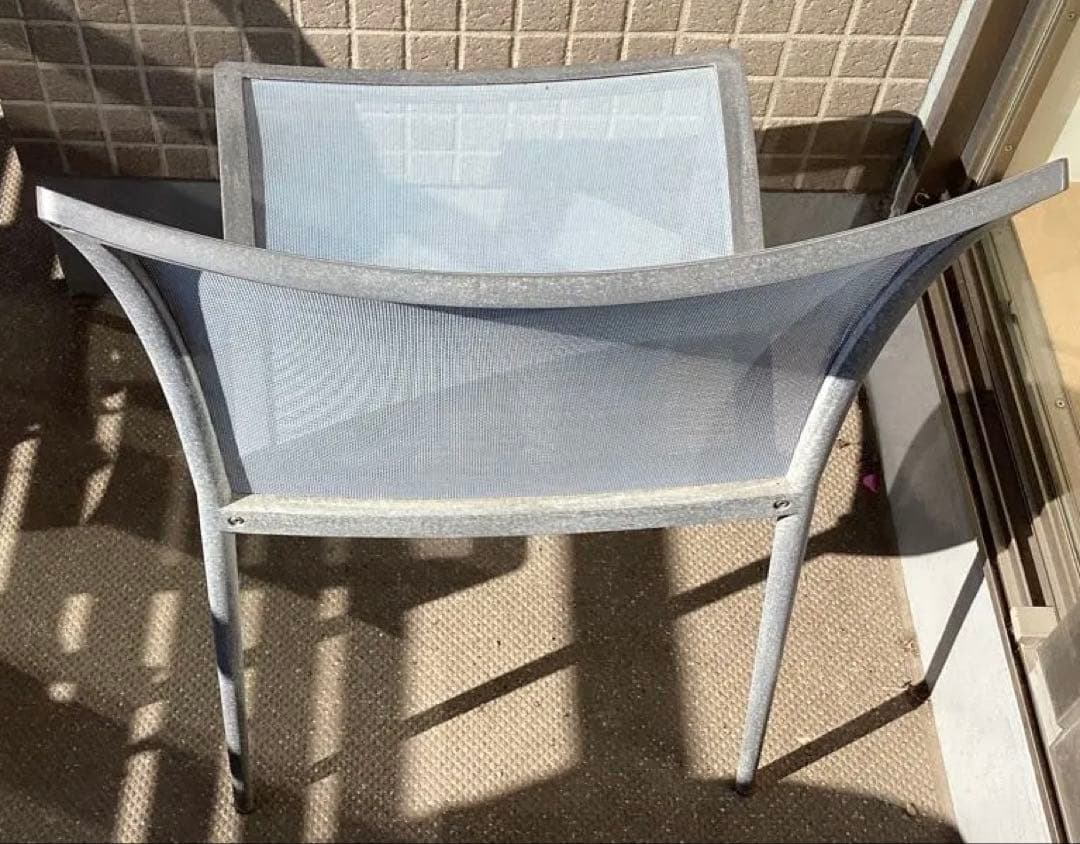 ヤマギワ　ザノッタ　zanotta　②　ガーデニングチェア　椅子　メッシュ