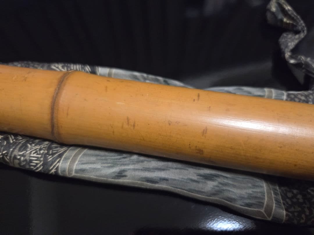 な*様 和楽器 レトロ 尺八本体 天然竹製 4穴