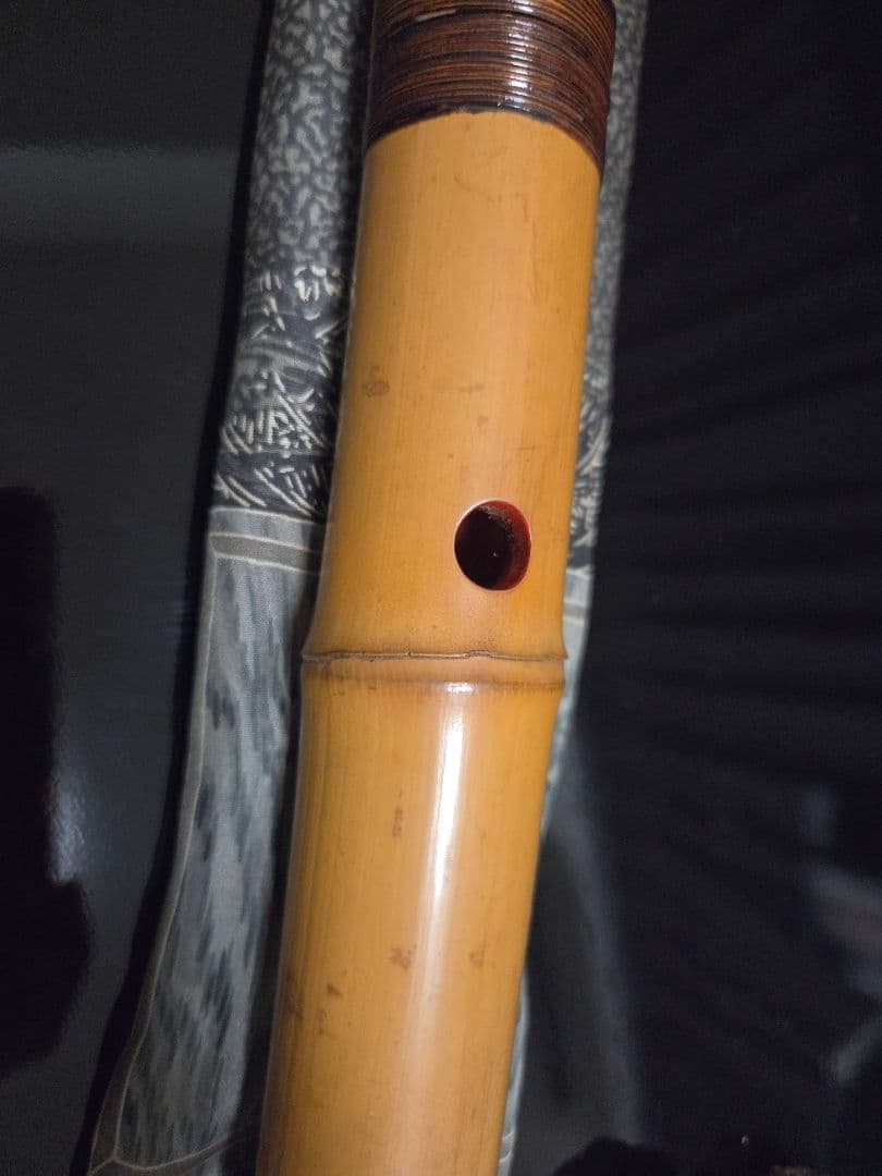 な*様 和楽器 レトロ 尺八本体 天然竹製 4穴