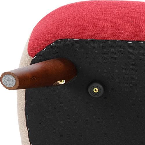 2way ソファ/ローソファ レッド系パッチワーク