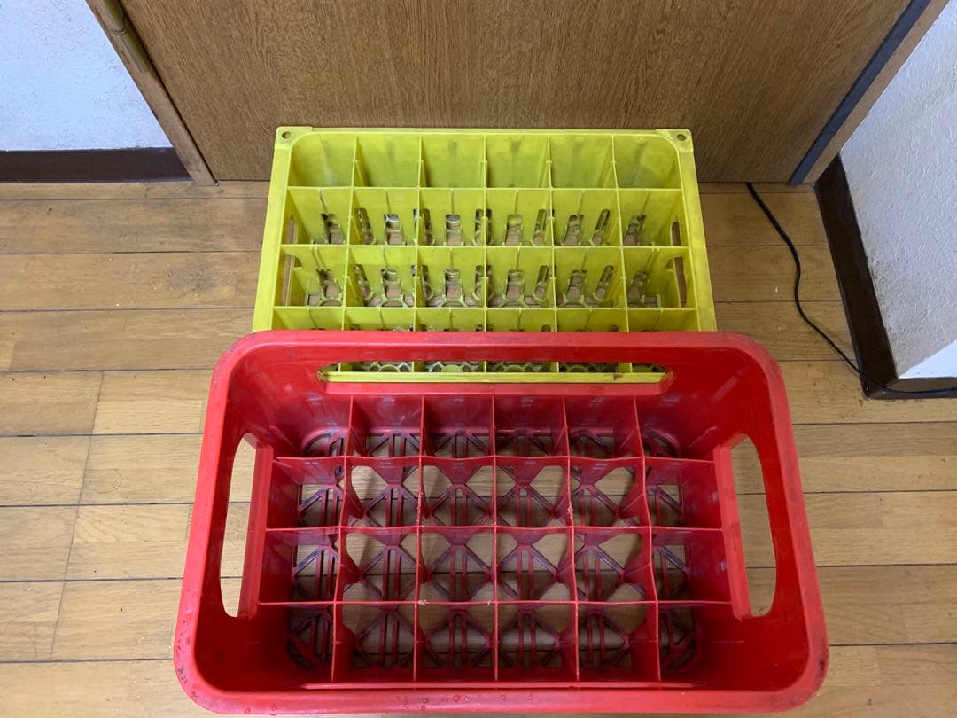 当時物　昭和レトロ　ペプシPEPSI-COLA 瓶ケース　リボンシトロン　コーラ