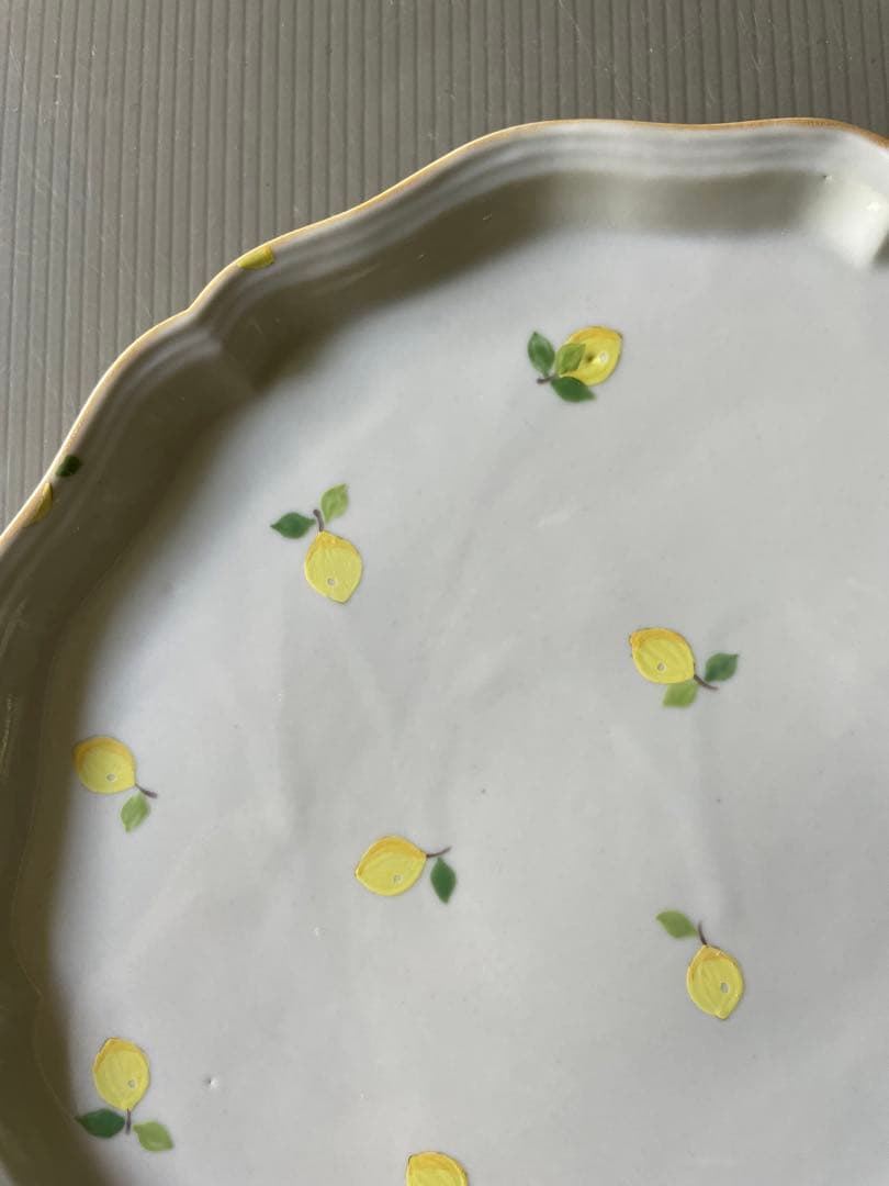 阿部慎太朗　A-14 レモンプレート花形細リム　1点