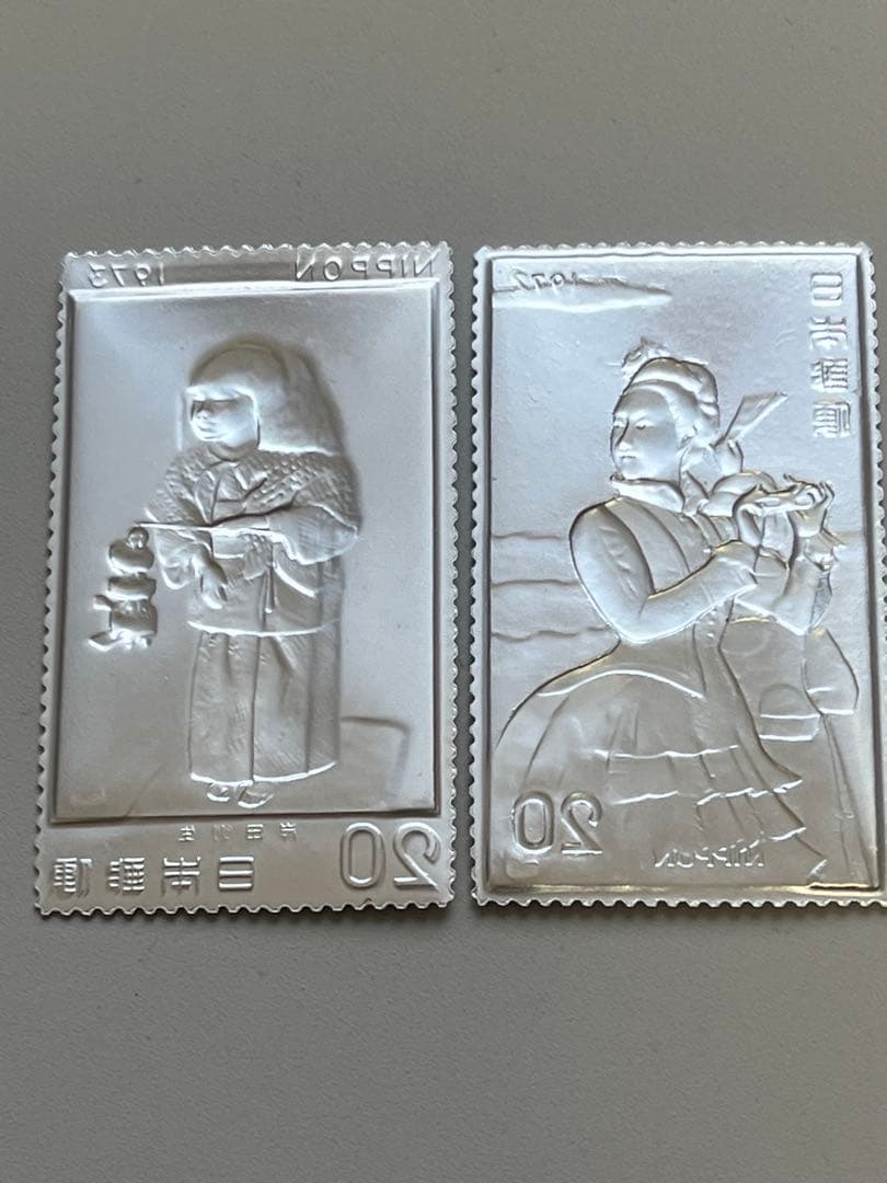 松本徽章工業　純銀プルーフ2枚セット　12g