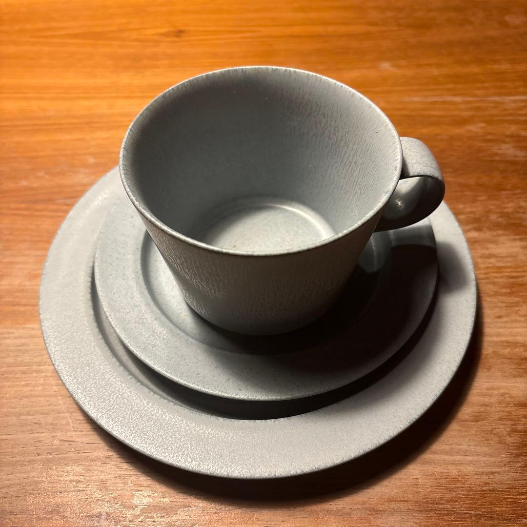 イイホシユミコ　アンジュール　カップ＆ソーサー　プレート　3点セット