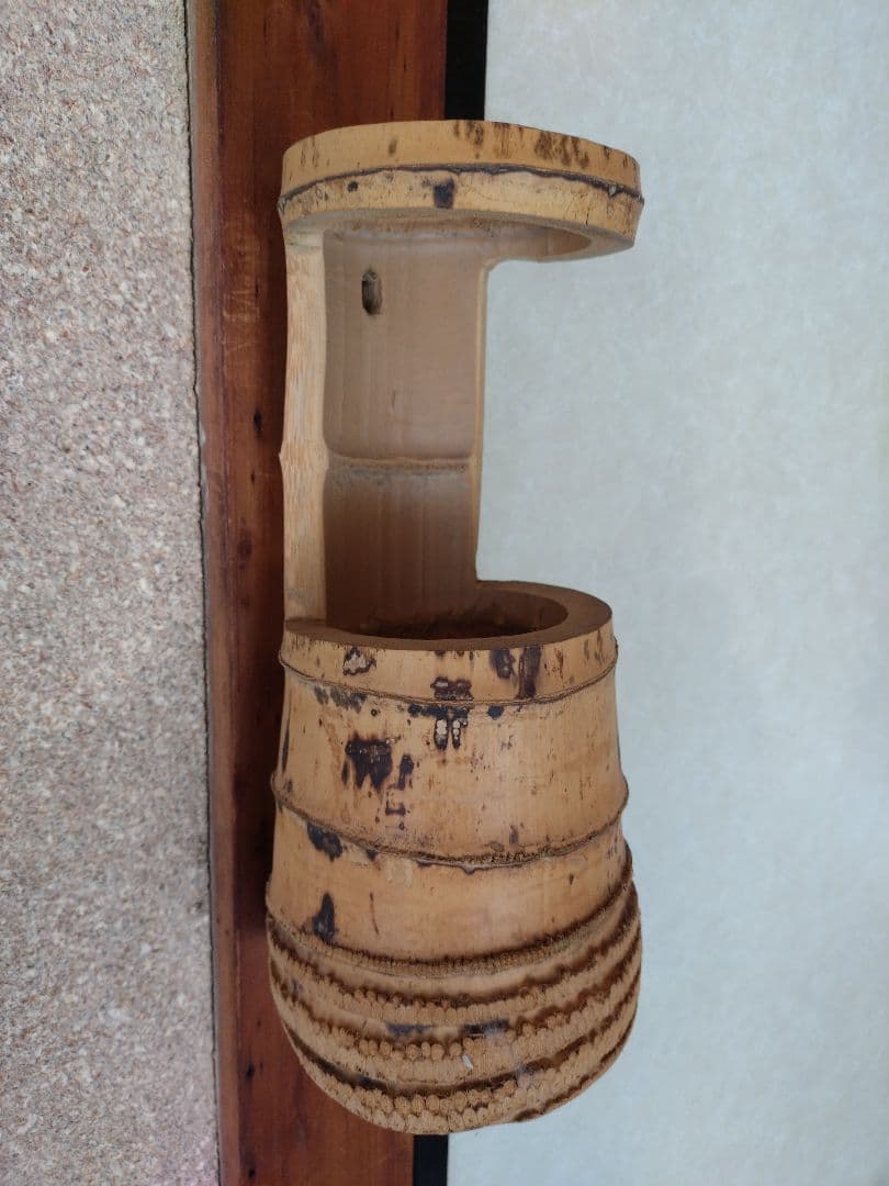 1 竹　一重切　花器　花入　華道　茶道　竹製