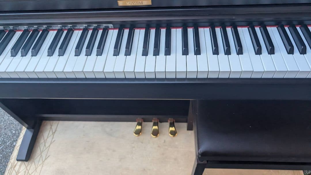 送料込み CN22 KAWAI 電子ピアノ 08年製 美品 ★COLORブラウン