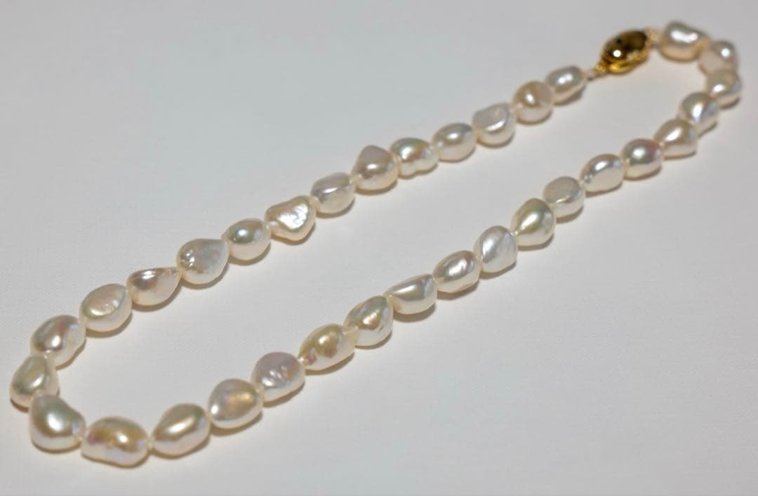 大粒バロックパール 石のようなパール　ネックレス 約45cm