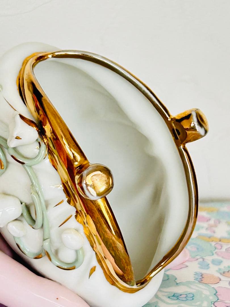 Napco ナプコ　ハンド　すずらんのパースと手　陶器