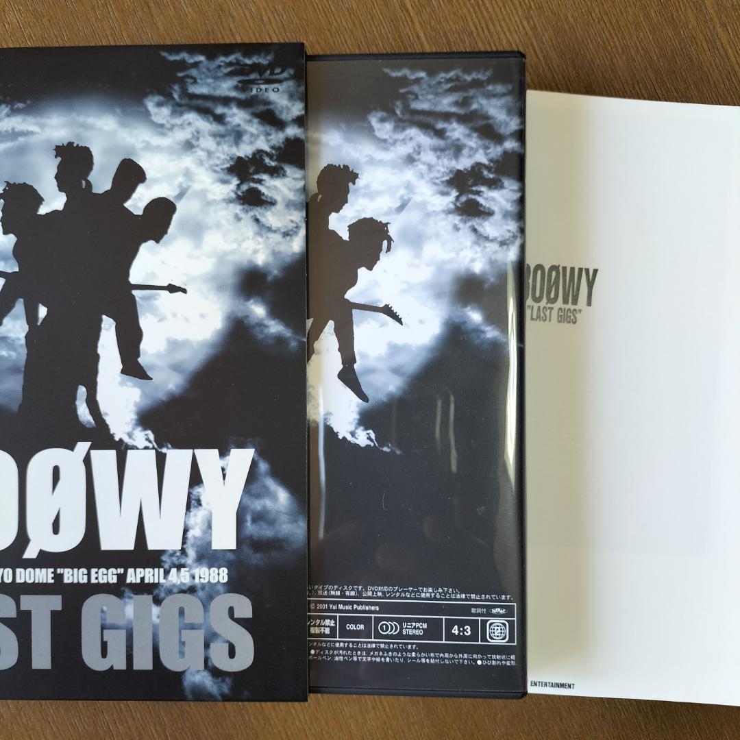 レア BOOWY \"LAST GIGS\" DVD 販促用スタンド+正規品DVD