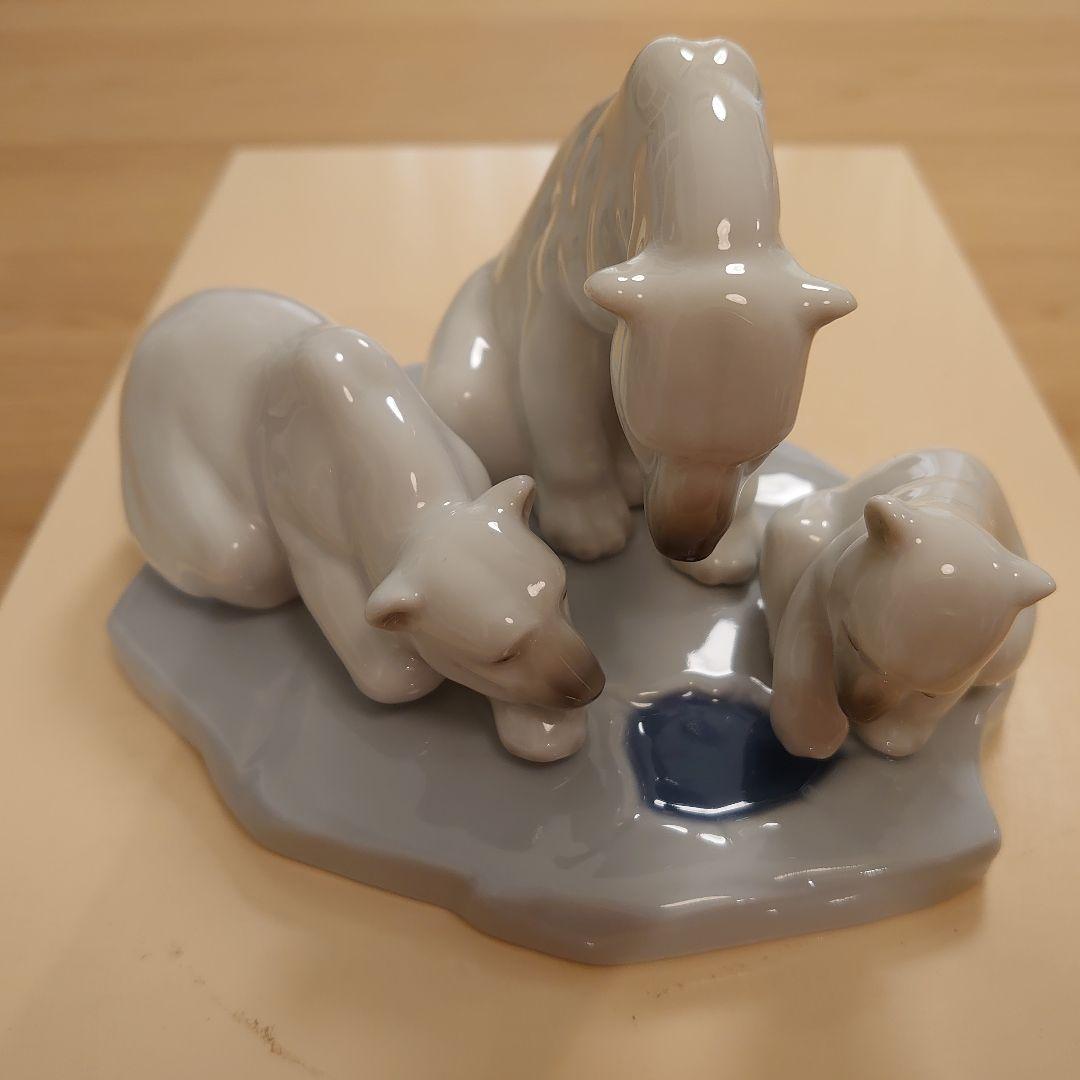 【極美品 絶版 希少】LLADRO リヤドロ No.1443「白熊の家族」