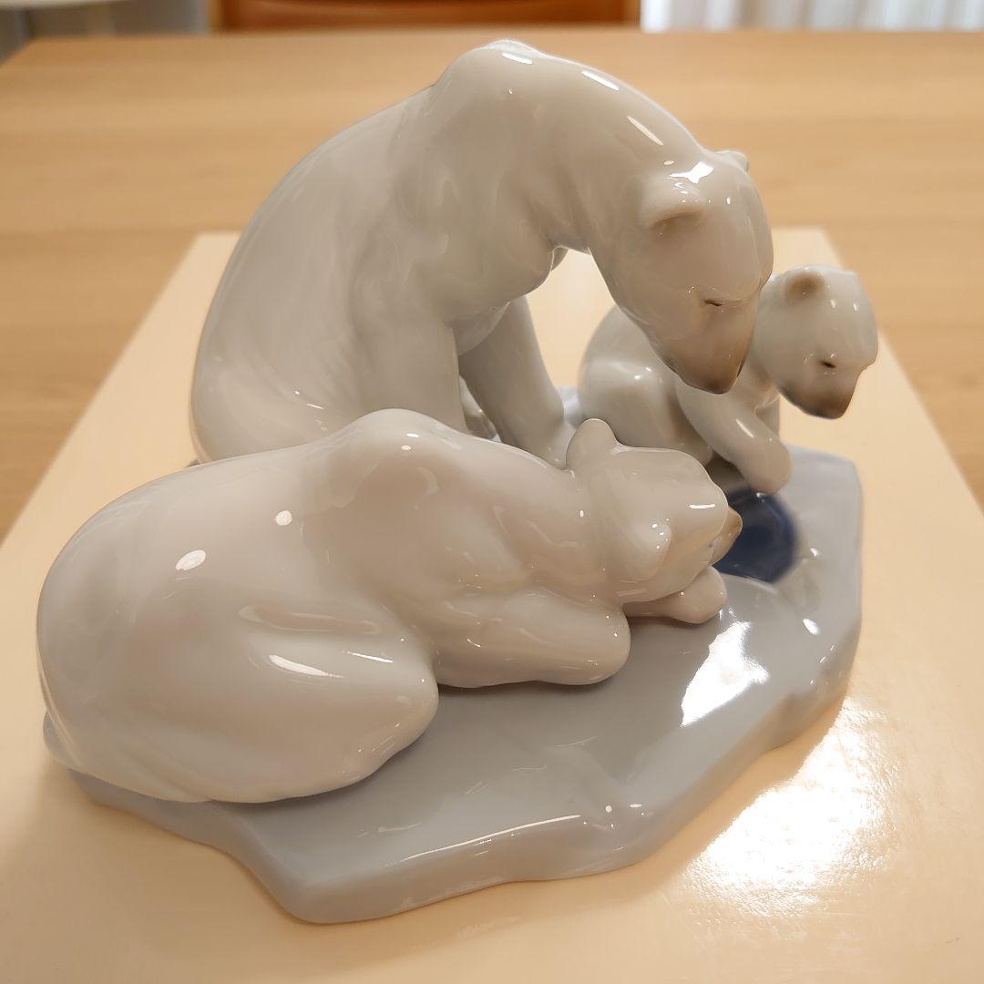 【極美品 絶版 希少】LLADRO リヤドロ No.1443「白熊の家族」