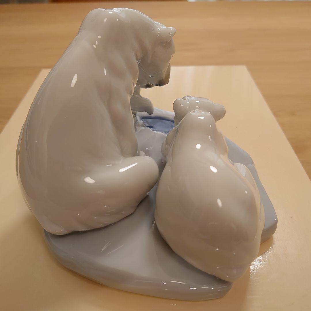 【極美品 絶版 希少】LLADRO リヤドロ No.1443「白熊の家族」