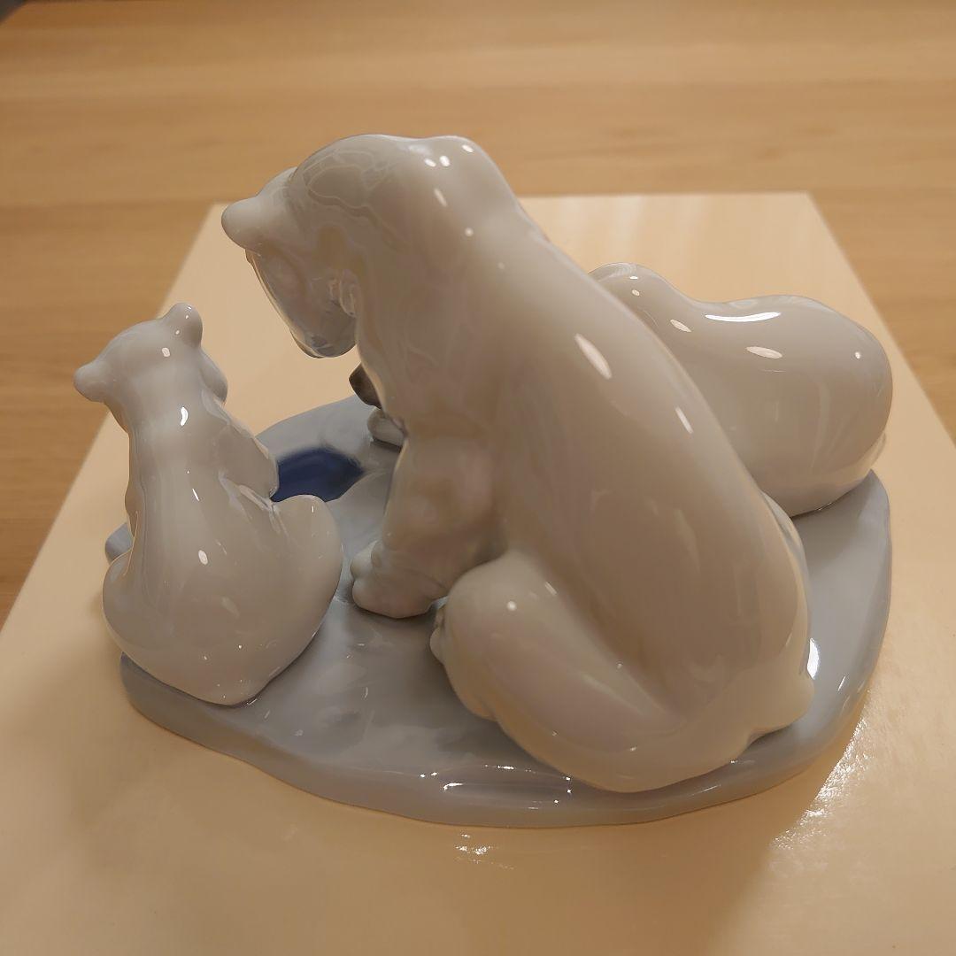 【極美品 絶版 希少】LLADRO リヤドロ No.1443「白熊の家族」