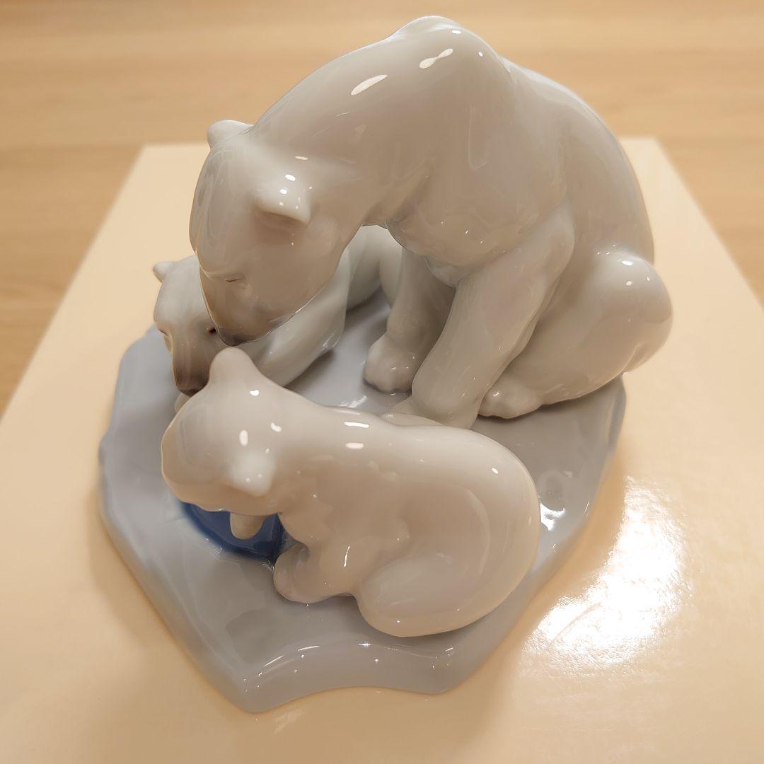 【極美品 絶版 希少】LLADRO リヤドロ No.1443「白熊の家族」
