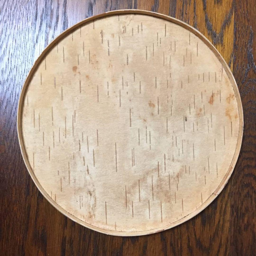 ロシア雑貨☆白樺工芸 べレスタ ベリーのリース ラウンド収納boxマトリョーシカ