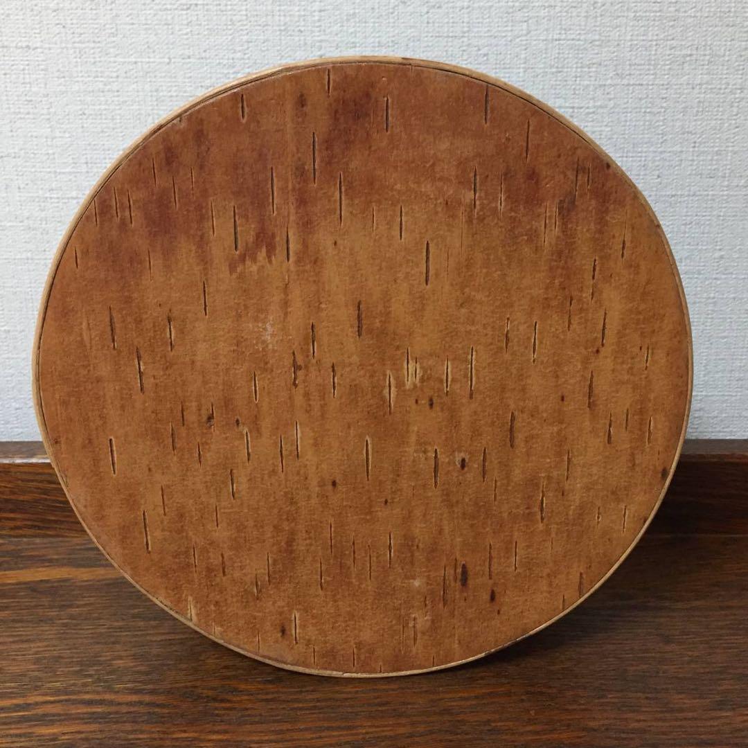 ロシア雑貨☆白樺工芸 べレスタ ベリーのリース ラウンド収納boxマトリョーシカ