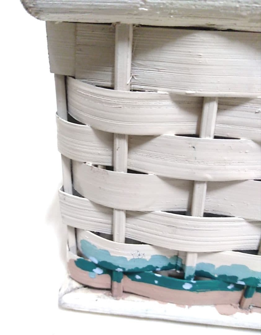 【ハウス型小物入れ】かごバスケット　大きめサイズ