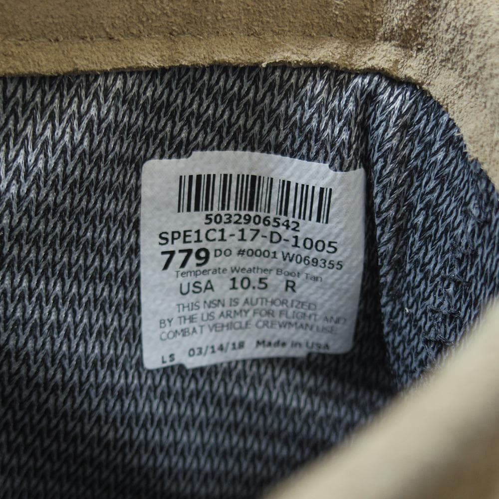 28.5cm コンバットブーツアメリカ軍USA製　P4554