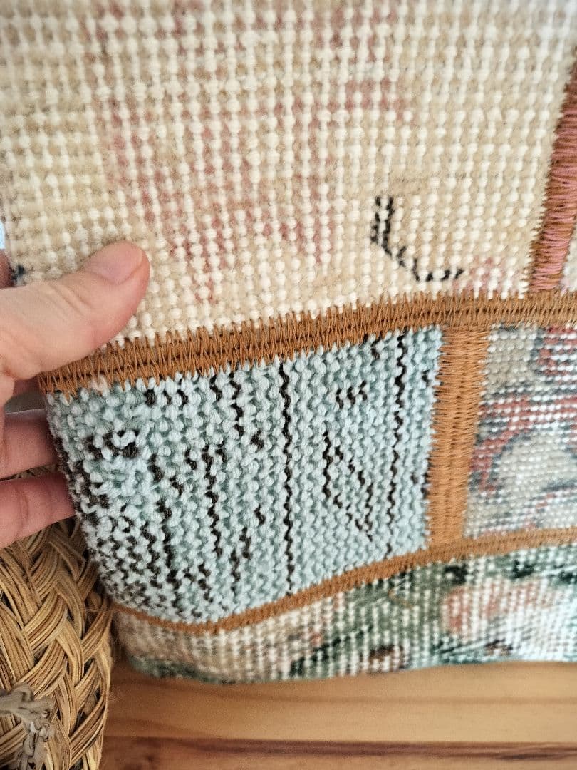 トルコラグクッションカバー　パッチワーク　No.644