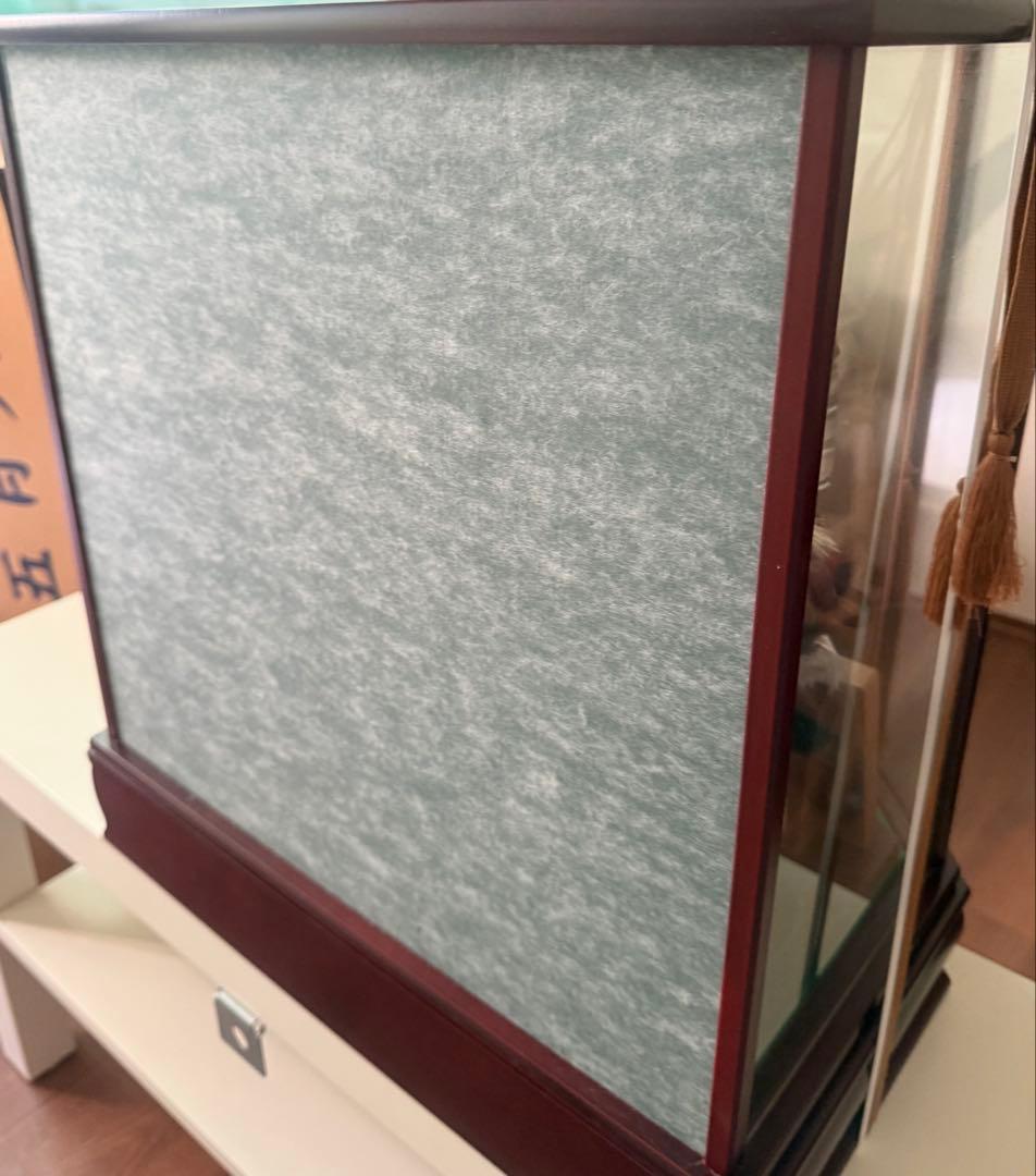 五月人形 兜飾り ガラスケース入り オルゴール付き