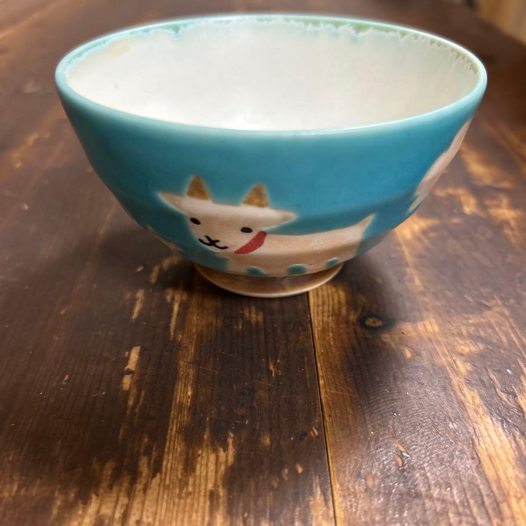 沖縄　やちむん　作家物　アトリエクッチャネ　ヤギ　飯碗　小丼
