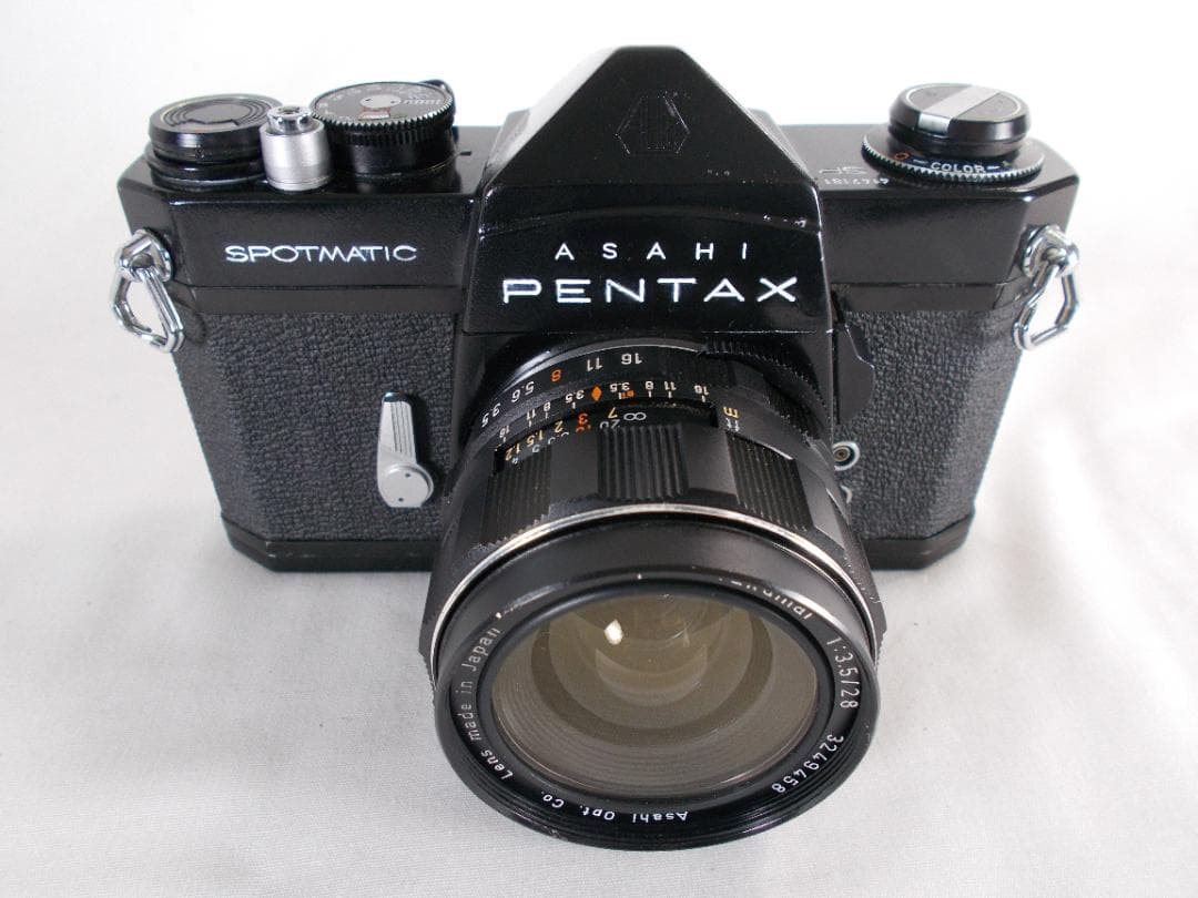 フィルムカメラ 整備済　Pentax SP　+ レンズ 28mm　E274