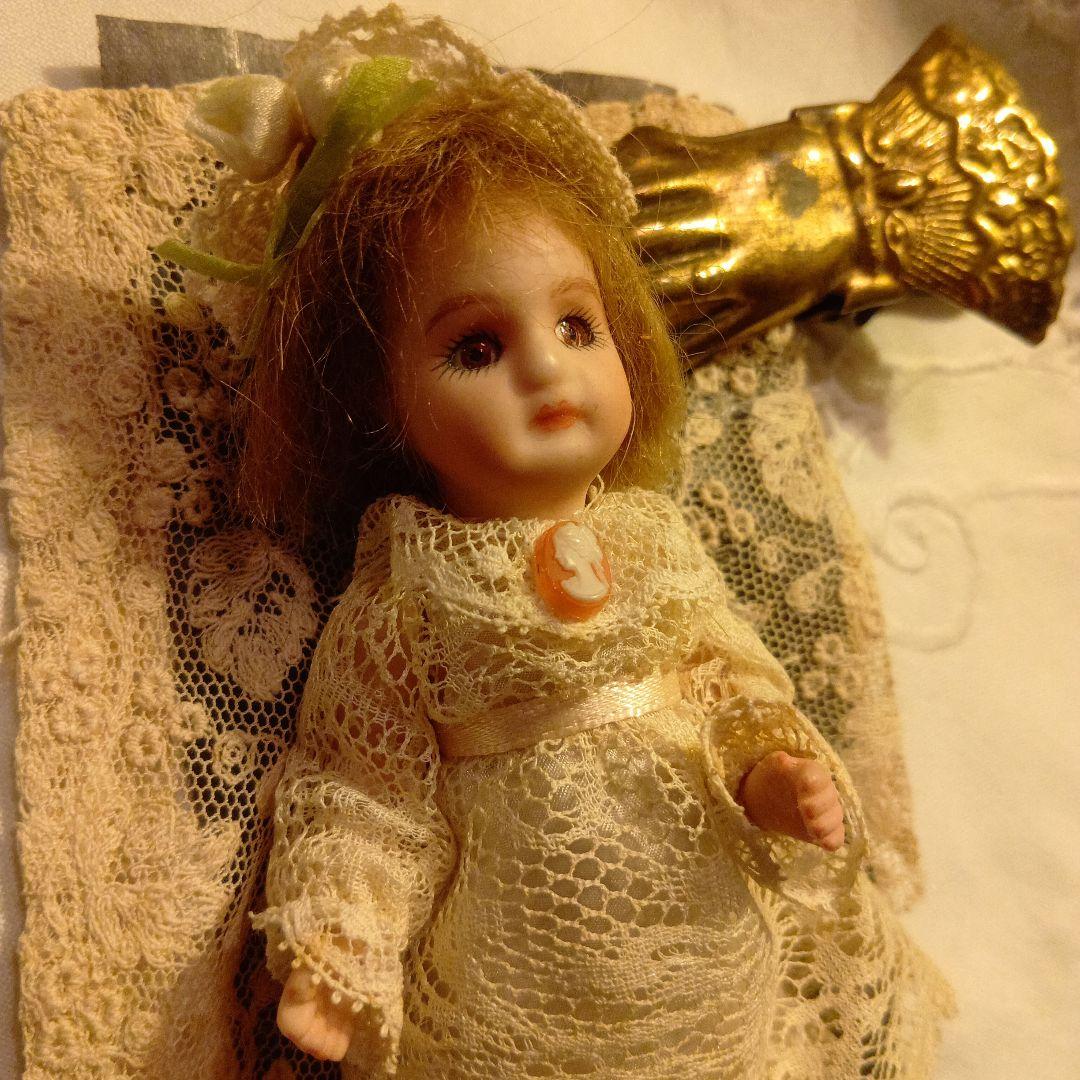 KR♥レースのお洋服が素敵なヴィンテージビスクドール　ミニョネット♥