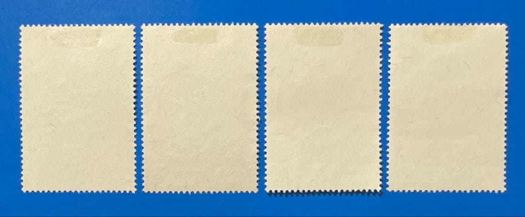 中華民国台湾切手　故宮名画’62年版(満月初日印、4種完)