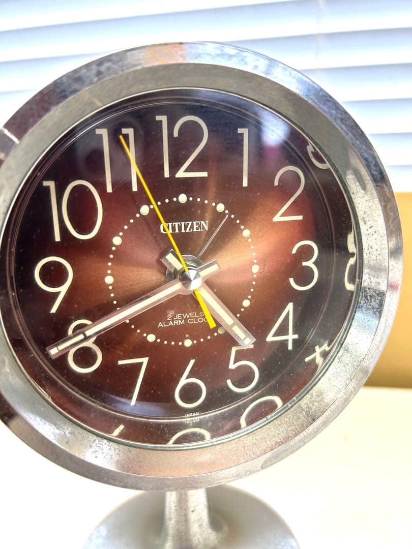 P104 CITIZEN シチズン 昭和レトロ アンティーク スタンド型 時計