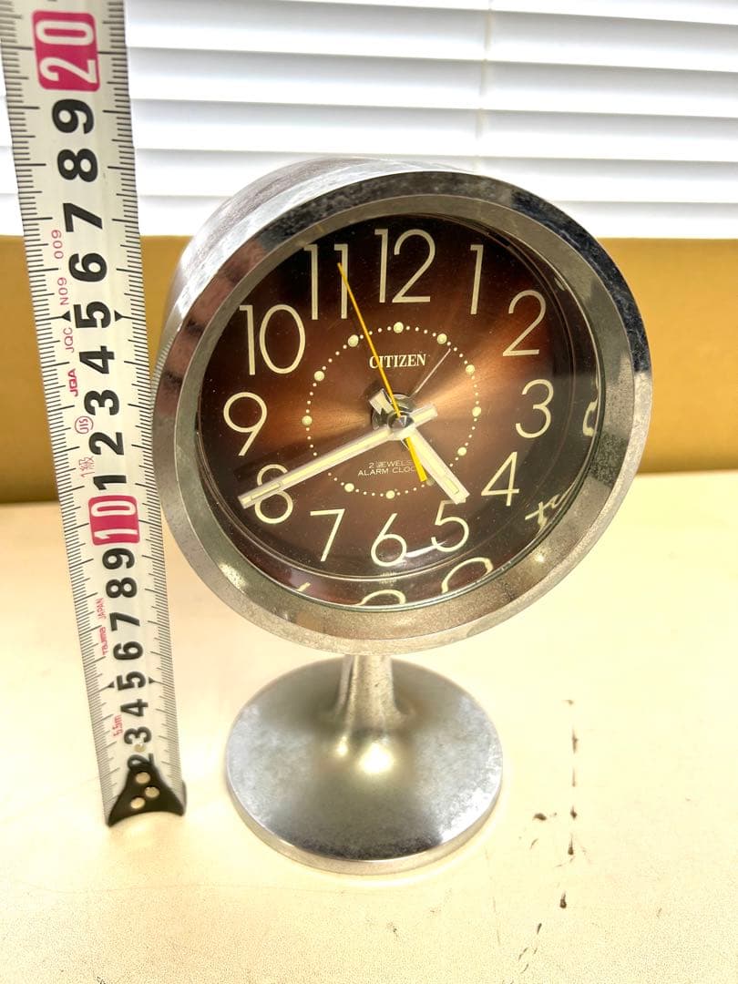 P104 CITIZEN シチズン 昭和レトロ アンティーク スタンド型 時計