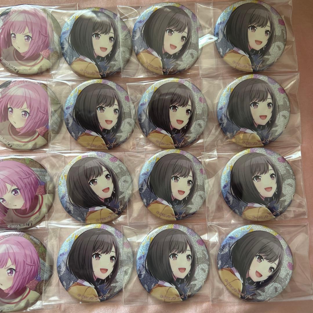 プロセカ 23C グリッター缶バッジ グリ缶 東雲絵名 鳳えむ