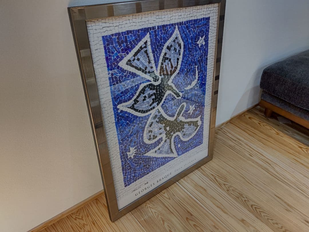 ES BRAQUE Deux Oiseaux ジョルジュブラック青い鳥